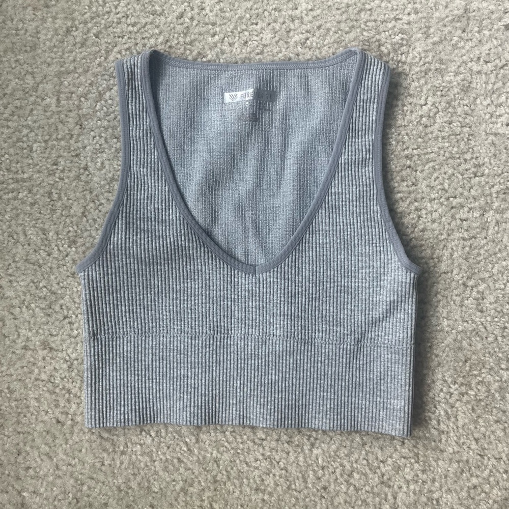 Forever 21 Grey Crop Top